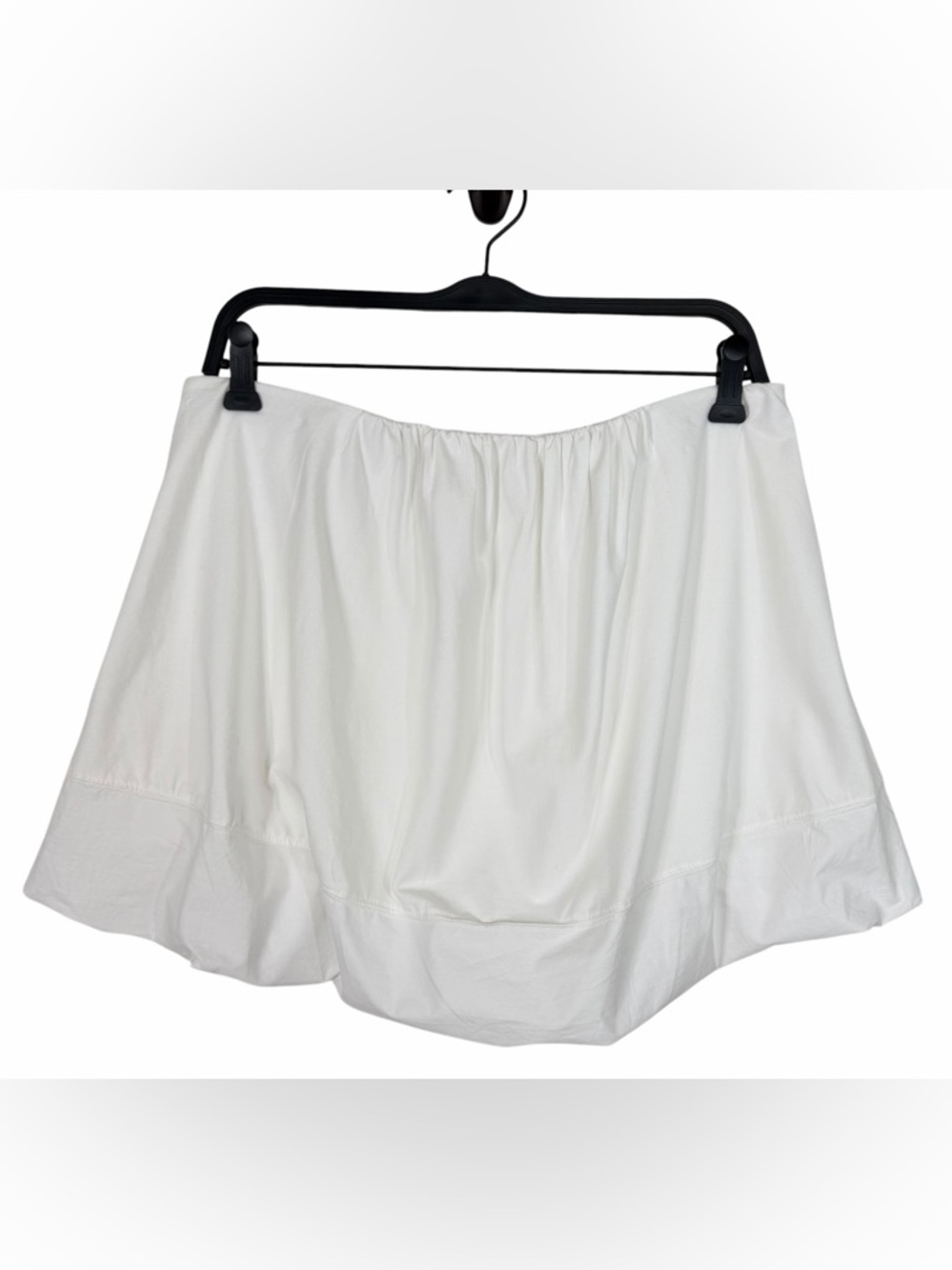 NWT Maeve By Anthropologie White Bubble Skirt Mini Two Texture Cotton Large